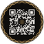 Kod QR Tyrs Studio 64px, ciemne tło